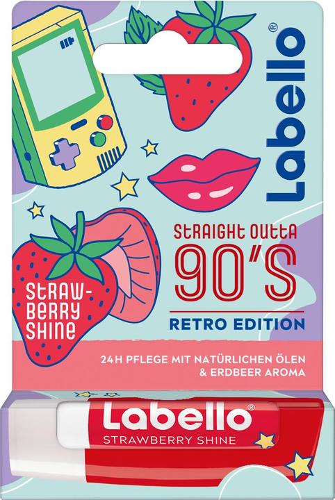 Produktbild LABELLO Strawberry Shine Retro Edition (Lippenpflege Stick)
