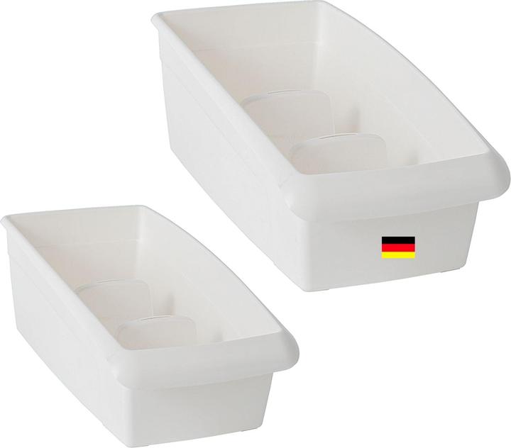 Produktbild Novaliv Kosmetik Aufbewahrung Set - 25 x 12 cm und 25 x 16 cm ANTHRAZIT GRAU - Make-up Pinselhalter (12 cm, 2x)