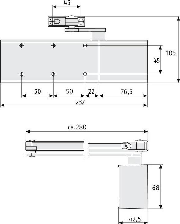 Image du produit Abus 8603 V brown (Porte d'entrée, Porte de chambre, Porte vitrée, Intérieur, Extérieur)