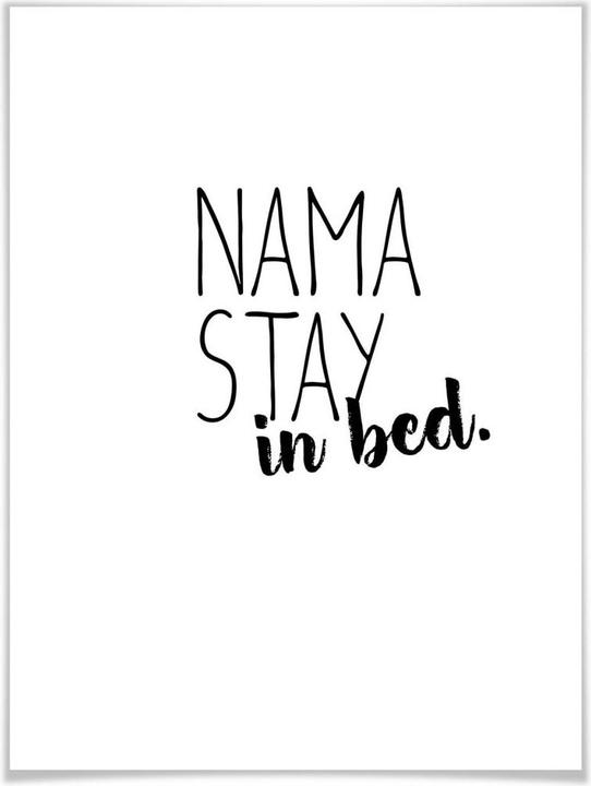 Actual product image Trenddeko Namastay in bed (30 x 40 cm)