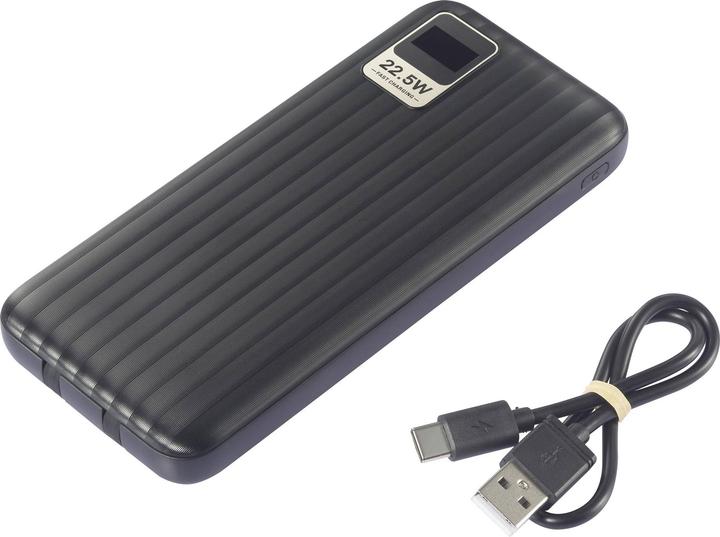 Image du produit Voltcraft VC-WT-K512 Powerbank 10000 mAh Fast Charge LiPo Noir Indicateur de statut (10000 mAh, 20 W, 37 Wh)