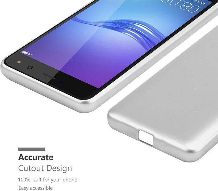 Image du produit Cadorabo Couverture métallique mate TPU (Huawei Y6 (2017))
