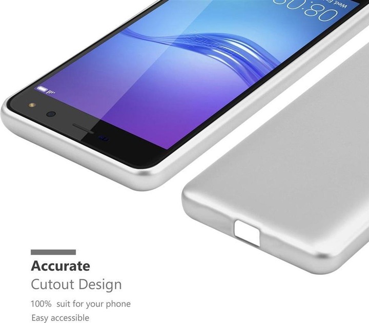 Produktbild Cadorabo TPU Matt Metallic Cover (Huawei Y6 (2017))