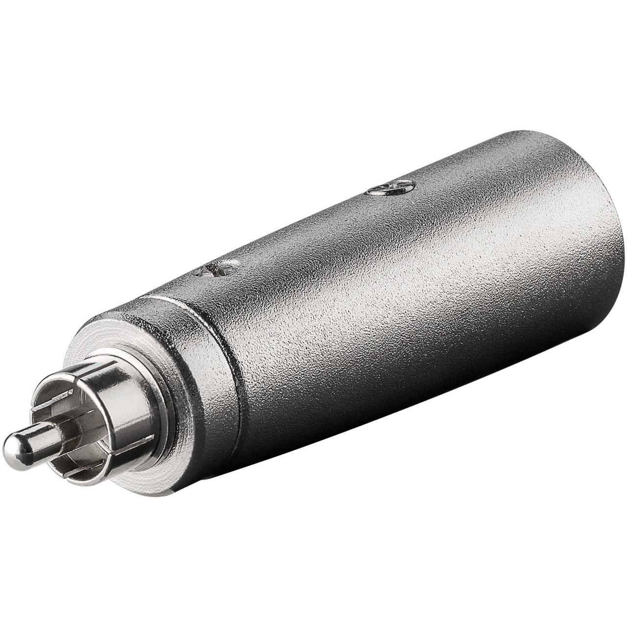 Goobay Argento Adattatore Xlr, Da Spina Rca A Spina Xlr (Adattatore Jack), Adattatore Audio,