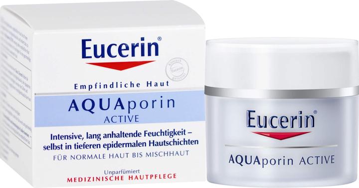Actual product image Eucerin AQUAporin ACTIVE normal to combination skin cream, 50 ml Cream (50 ml, 24h cream)