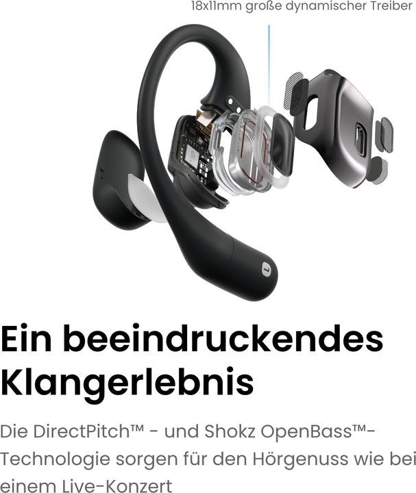 Image du produit Shokz OpenFit (ANC, 7 h, Sans fil)