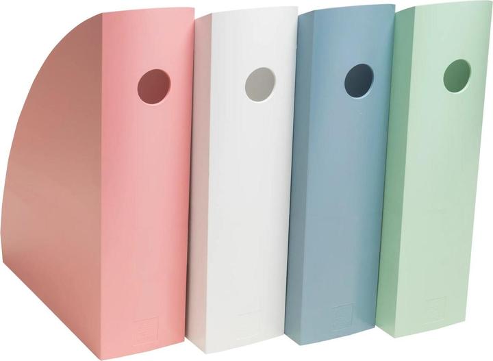 Actual product image Exacompta Set mit 4 Stehsammlern Mag-Cube, Kollektion AutentiK (A4)