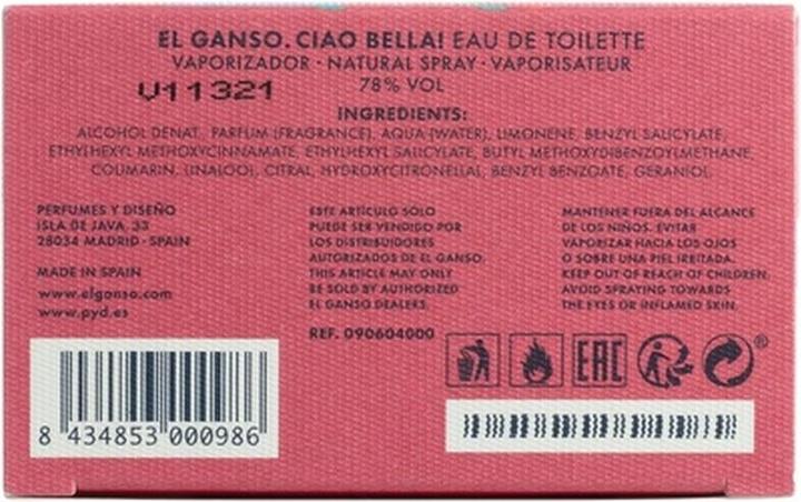 Actual product image El Ganso CIAO BELLA! eau de toilette spray 125 ml (Eau de toilette, 125 ml)
