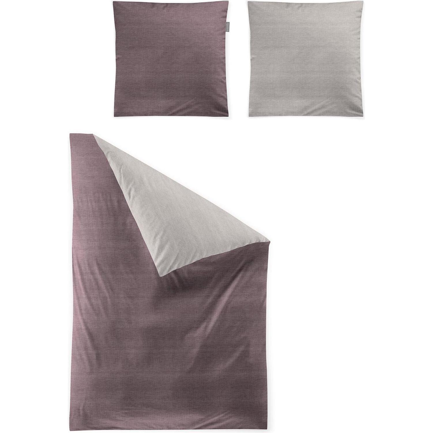 Irisette, Bettwäsche, Mako-Satin Bettwäsche Wave 8557 (Bettwäsche Set, 135x200 cm + 80x80 cm)