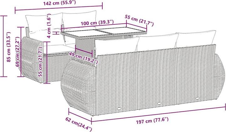 Produktbild vidaXL Henley