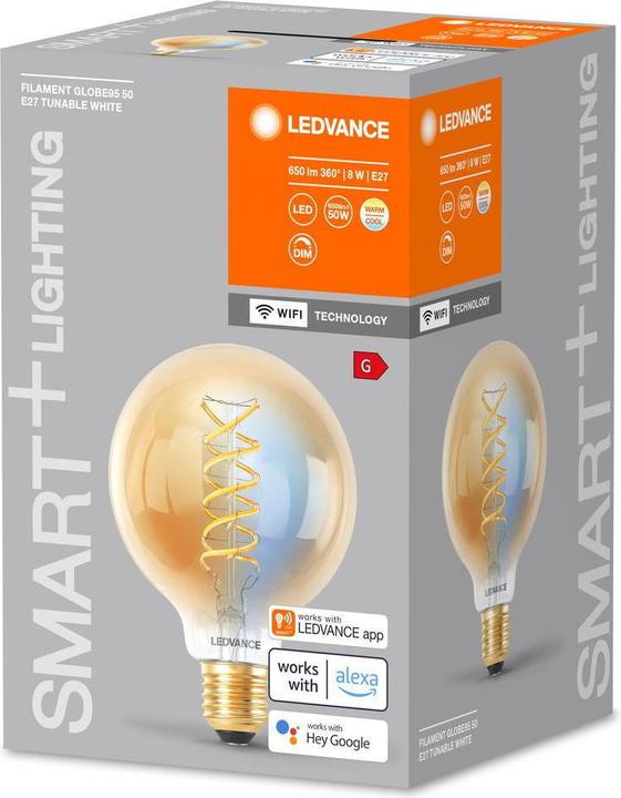 Produktbild Ledvance gold / messing (E27, 8 W, 650 lm, 1 x, G)