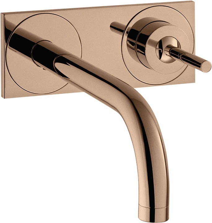 Actual product image Axor Uno single-lever washbasin mixer flush-mounted, plate for wall mounting, projection 2