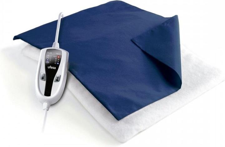 Ufesa Flexy Heat N Electric Heating Pad 38x27cm 100W 4 Temperature Settings Timer Automatic Shutdown Blue (38 x 27 cm)