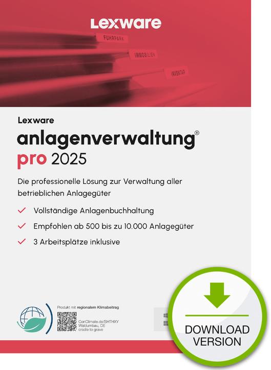 Produktbild Lexware anlagenverwaltung pro 2025 - Abo (3 User, 12 Monate)