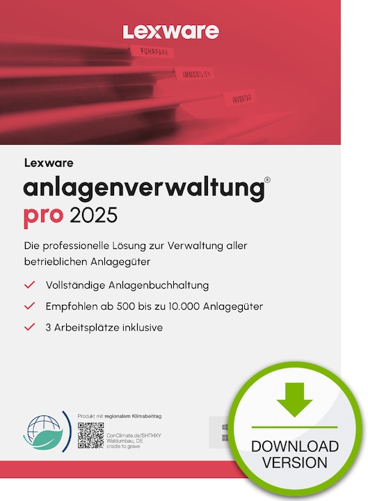 Lexware anlagenverwaltung pro 2025 - Abo (3 User, 12 Monate)