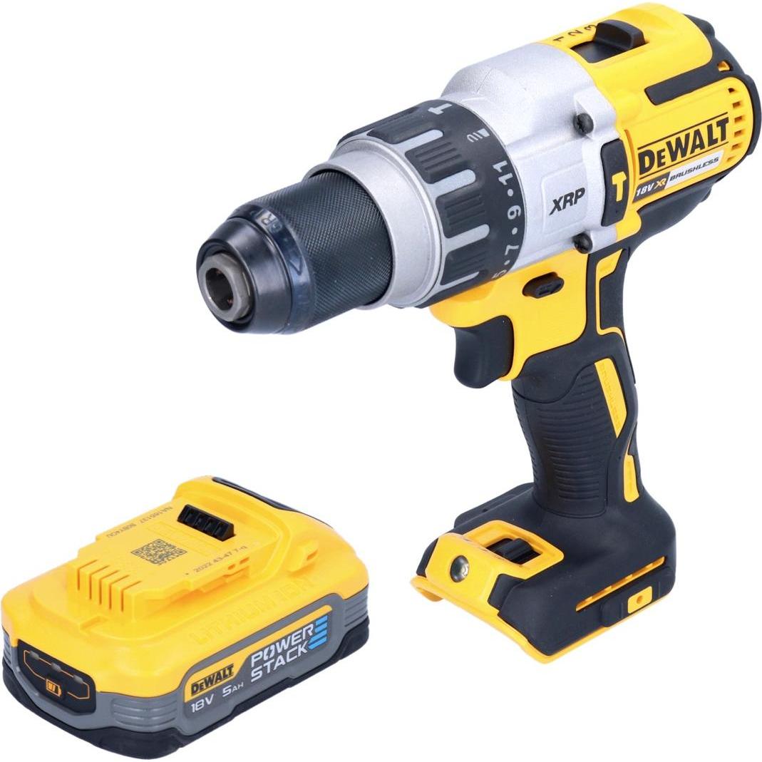 Thumbnail - DeWalt, Bohrmaschine + Akkuschrauber, DCD 996 N Akku Schlagbohrschrauber 18 V 95 Nm Brushless + 1x Powerstack Akku 5,0 A...