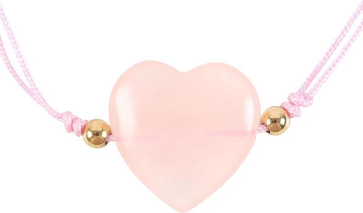 Produktbild Something Different Herz Armband You Are Loved Rosenquarz (0.50 cm, 100% synthetisches Material)