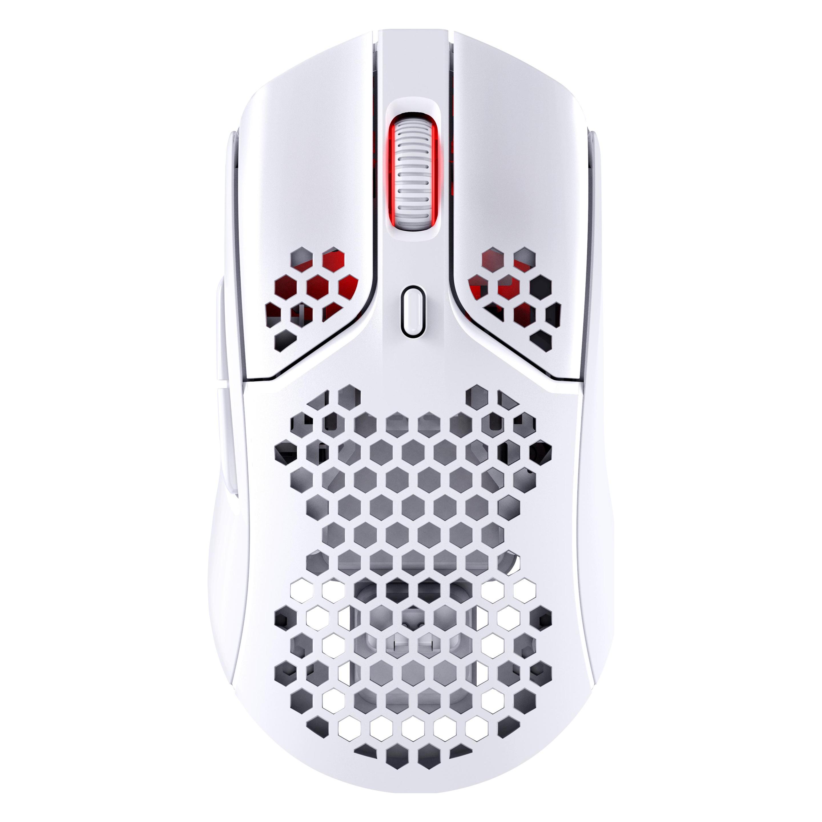 HP HyperX Pulsefire Haste (Kabellos), Maus, Weiss
