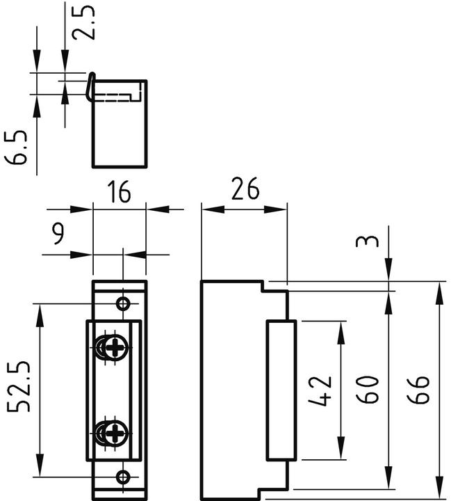 Produktbild Glutz Feuerschutz Elektro-Türöffner 91005 (Indoor)