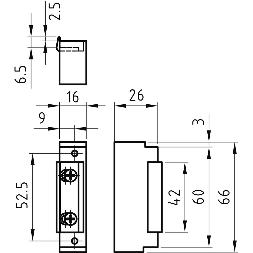 Thumbnail - Glutz, Türöffner + Türschliesser, Feuerschutz Elektro-Türöffner 91005 (Indoor)