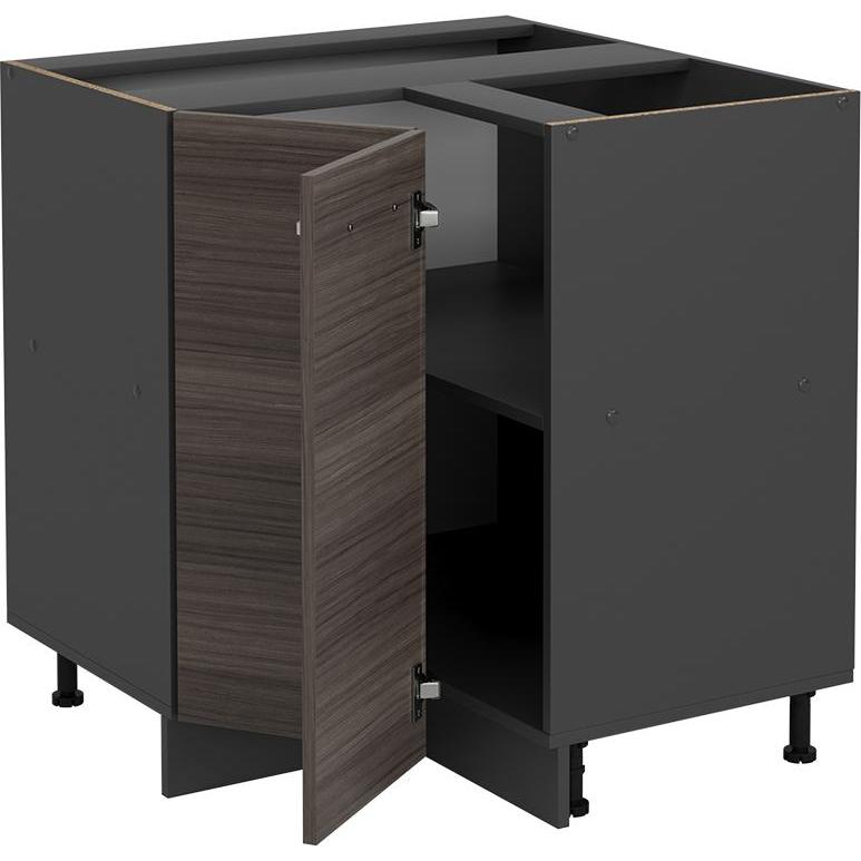 Vicco, Regal, Eckunterschrank R-Line, Edelgrau/Anthrazit, 75.6 cm ohne Arbeitsplatte