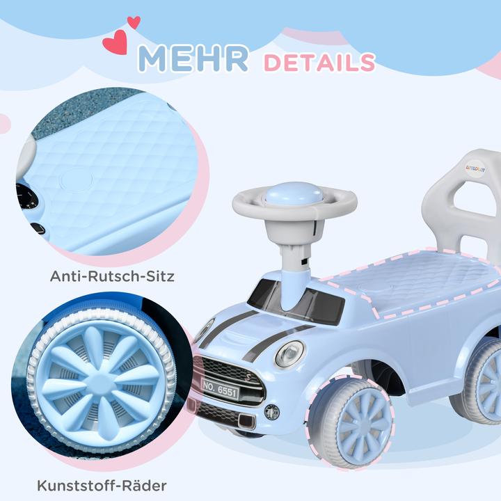 Actual product image Aiyaplay Rutschauto Kunststoff Hellblau