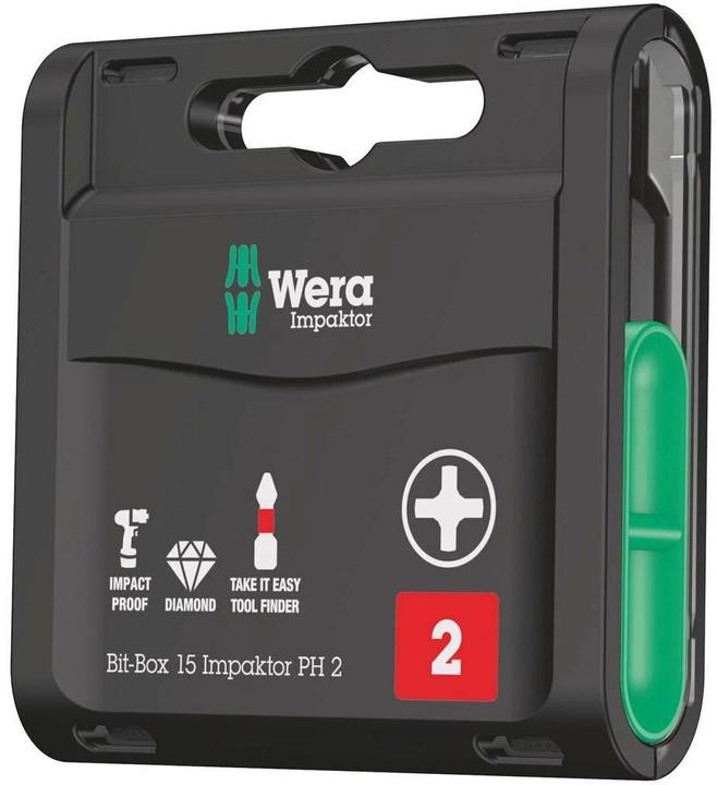 Productafbeelding Wera BitBox 15 Impactor PH PH (Zeshoekig)