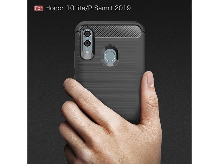 Actual product image Screenguard Huawei P Smart 2019 Cover Carbon Brushed Soft TPU (Huawei P Smart+ (2019))