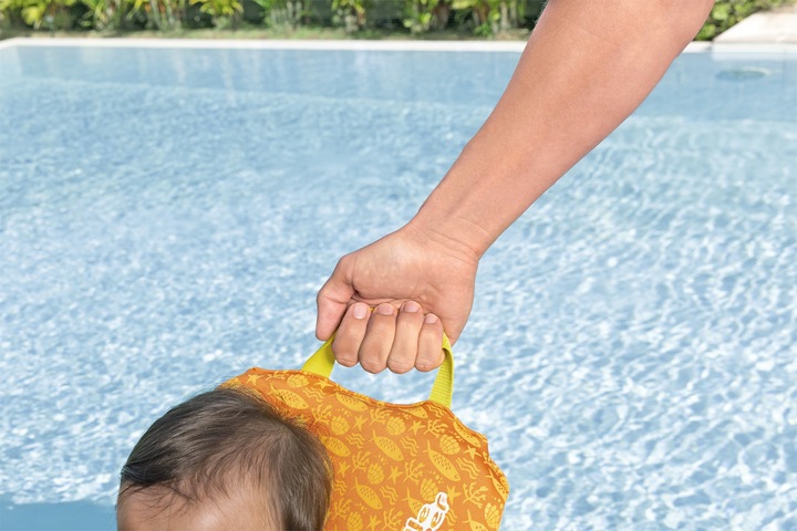Actual product image Bestway Puddle Jumper® life jacket small whale with textile cover, 0-2 years (Up to 15Kg)