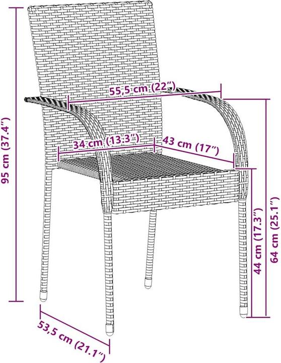 Produktbild vidaXL Gartenstuhl