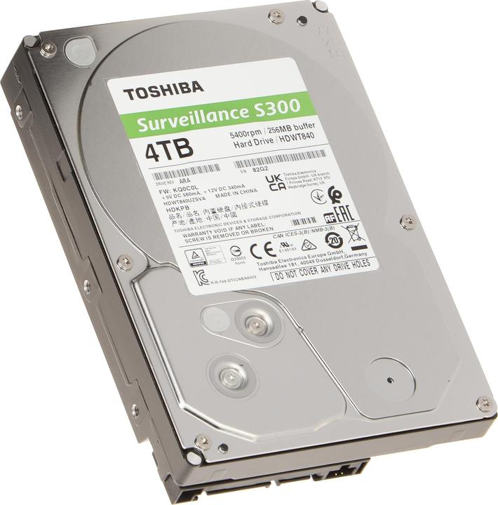 Image du produit Toshiba S300 Surveillance (4 To, 3.5", SMR)
