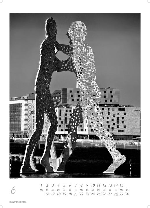 Actual product image Berlin schwarz-weiss 2026 S 29x21cm