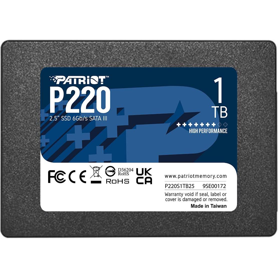 Patriot P220 (1000 GB, 2.5"), SSD