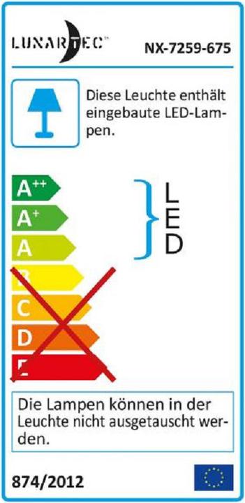 Energie-Label Lunartec Schreibtischlampe (360 lm)