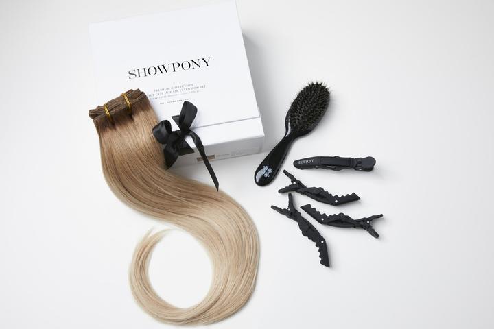 Image du produit Showpony - 20" 7 Pieces Clip In Boxset- Warm Salted Caramel Ombre (Caramel chaud salé Ombre)