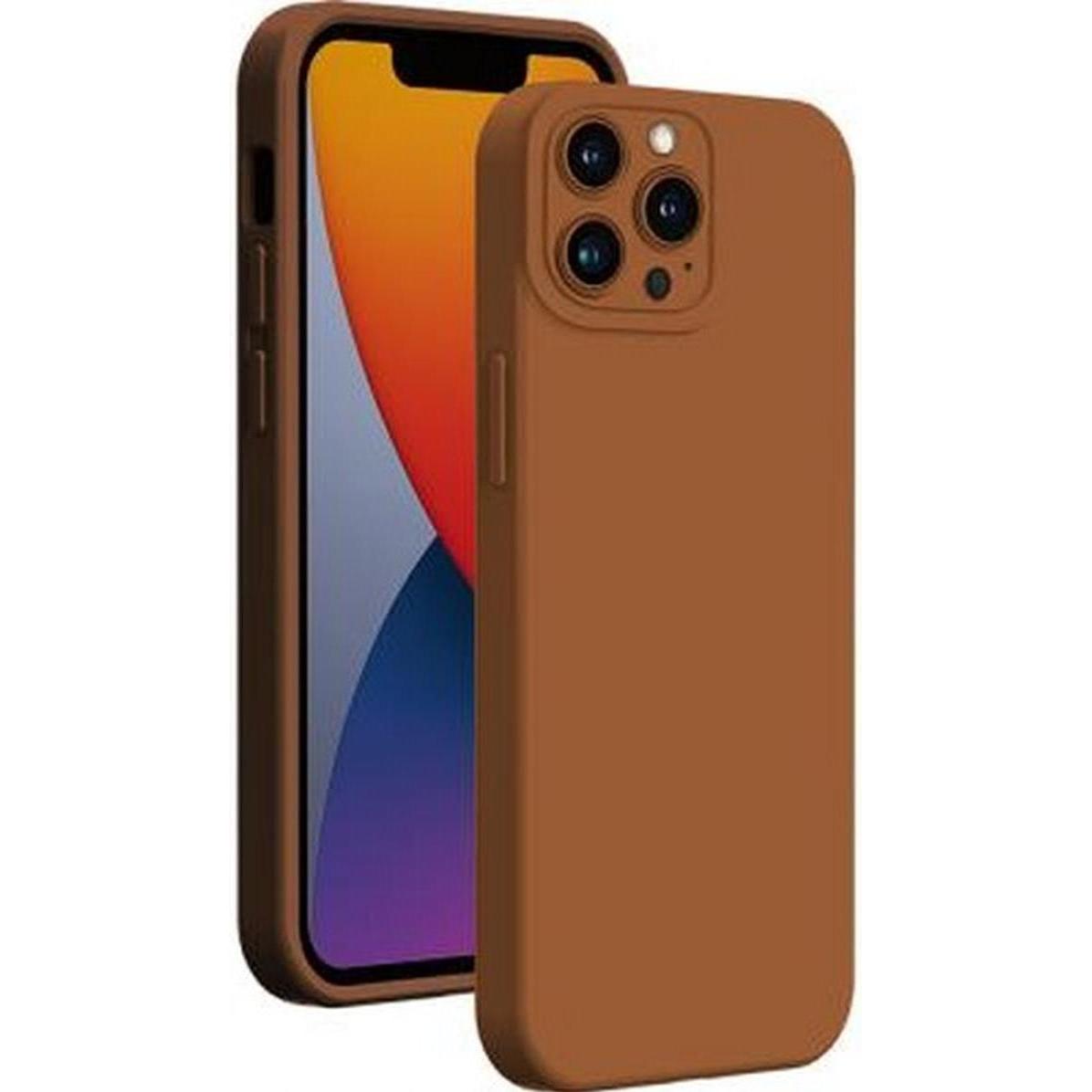 Bigben Covfullip14pmt (Apple iPhone 14 Pro Max), Smartphone Hülle, Braun
