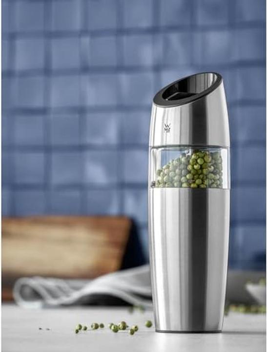 Produktbild WMF Elektrische Mühle 20cm Salz und Pfeffermühle Keramikmahlwerk Glas (Salz, Pfeffer, Chili)