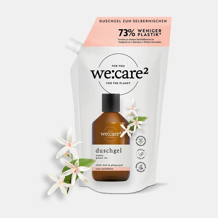 Actual product image we:care2 Nachfüllbeutel Duschgel, Jasmin-Grüner Tee (500 ml)