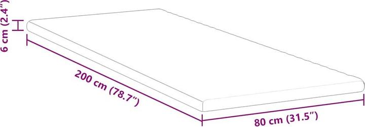 Produktbild vidaXL Matratzenauflage (80 x 200 cm)