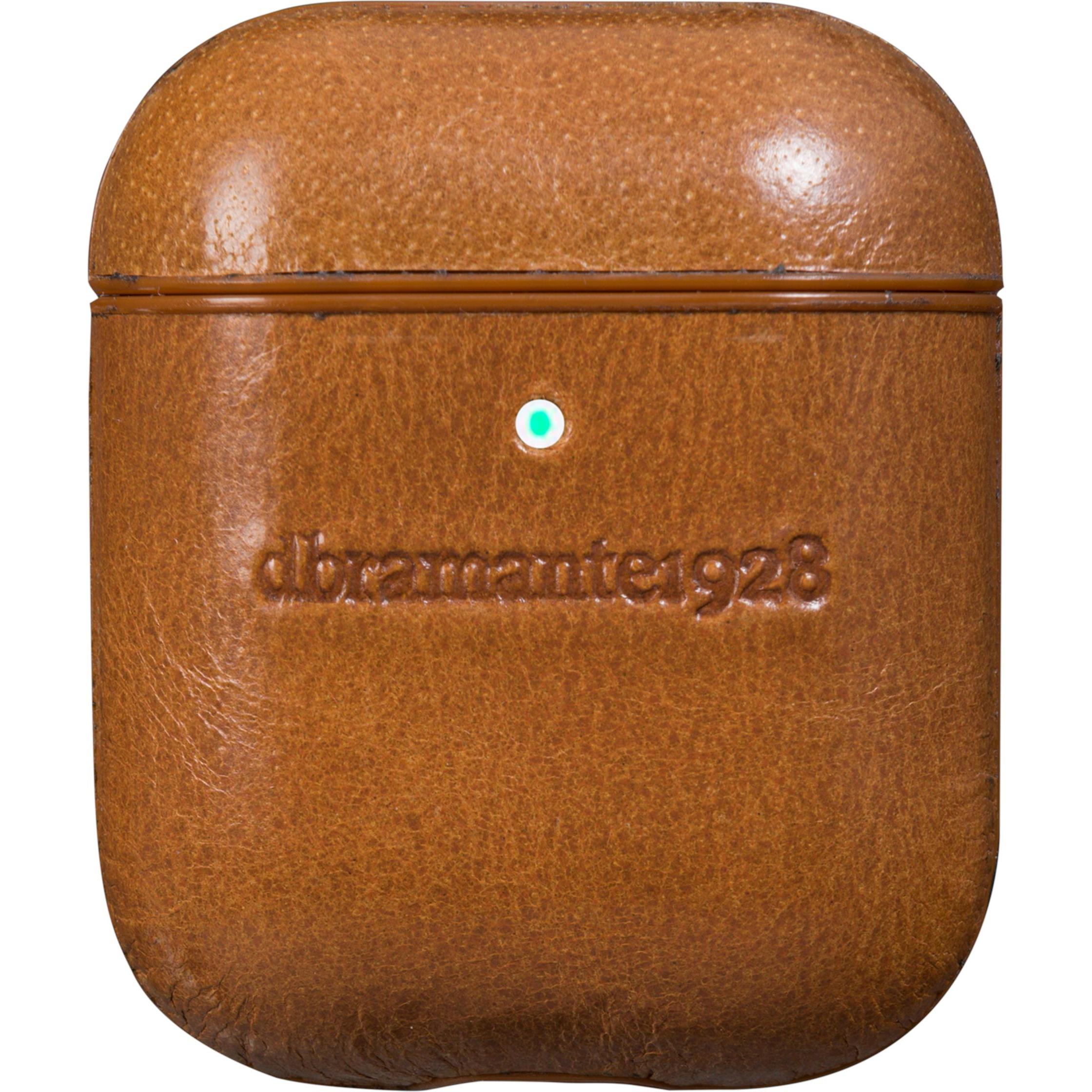 Thumbnail - dbramante1928 Copenhagen - AirPods full grain leather case - Tan (Kopfhörer Hülle), Kopfhörertasche + Schutzhülle, Orang...