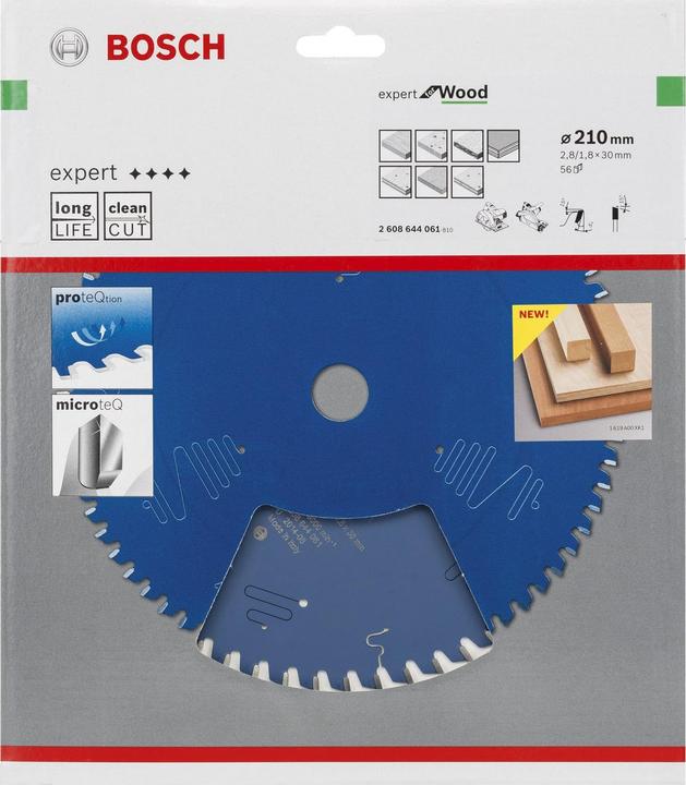Image du produit Bosch Professional Zubehör Lame de scie circulaire Expert for Wood, 210 x 30 x 2,8 mm, 56