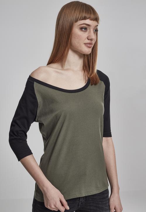Actual product image Urban Classics Ladies 3/4 Contrast Raglan Tee (5XL)
