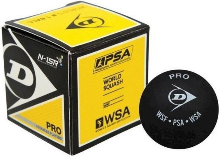 Dunlop Balle de squash Pro, paquet de 12