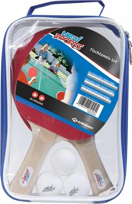 New Sports set tennis da tavolo 2 racchette 3 palle