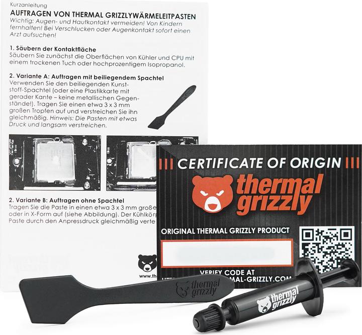 Produktbild Thermal Grizzly Kryonaut (12.50 W/m K, 1 g)