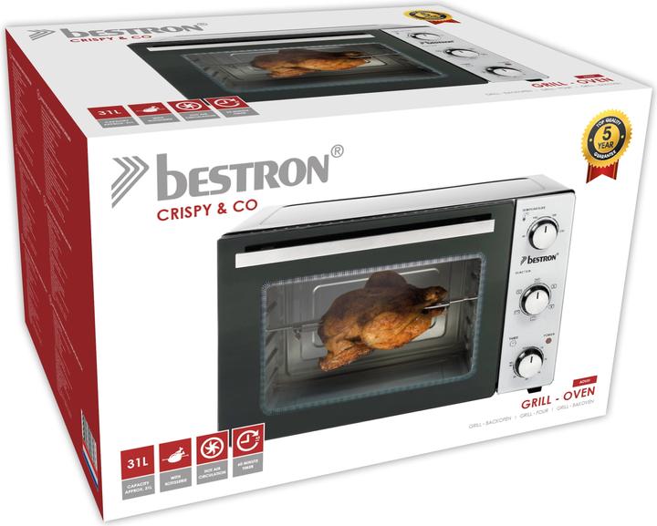 Image du produit Bestron Four gril avec tournebroche et fonction chaleur tournante