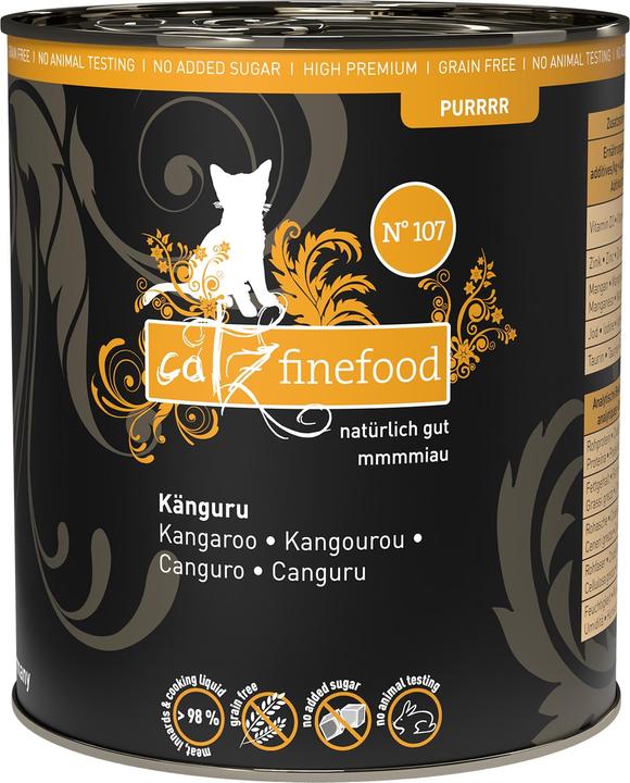 Immagine prodotto Catz Finefood Finefood Purrrr No. 107 con canguro, 800g (Adulto, 800 g)