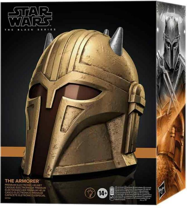 Actual product image Hasbro Star Wars: The Mandalorian Black Series Elektronischer Helm The Armorer