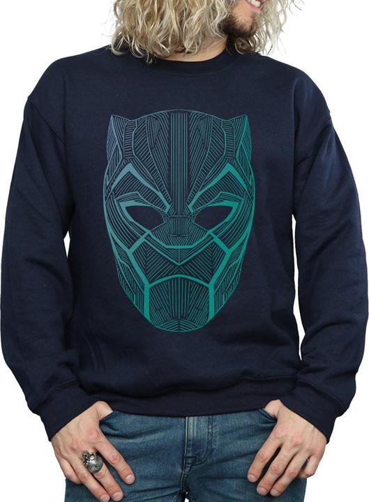 Image du produit Mens Black Panther Tribal Mask Cotton Sweatshirt (XL)