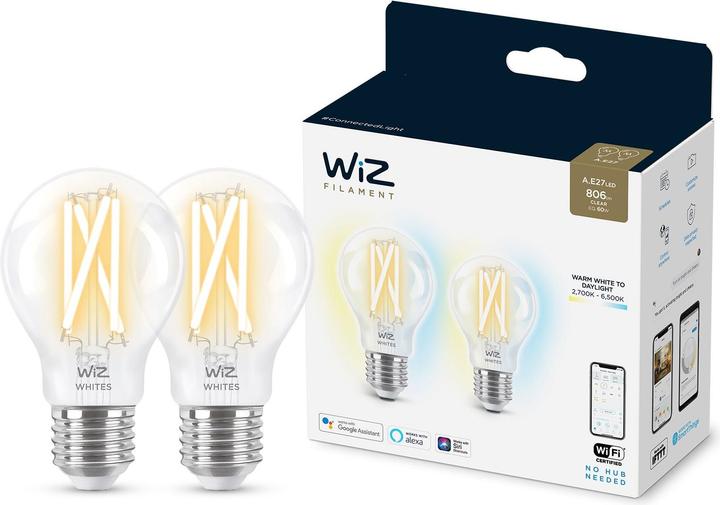 Produktbild WiZ Filament (E27, 7 W, 806 lm, 2 x, E)